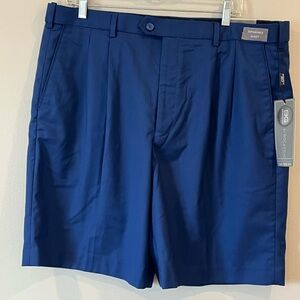 Bocaccio Golf Shorts Performance Stretch Fabric Expandable Waist 38 Blue